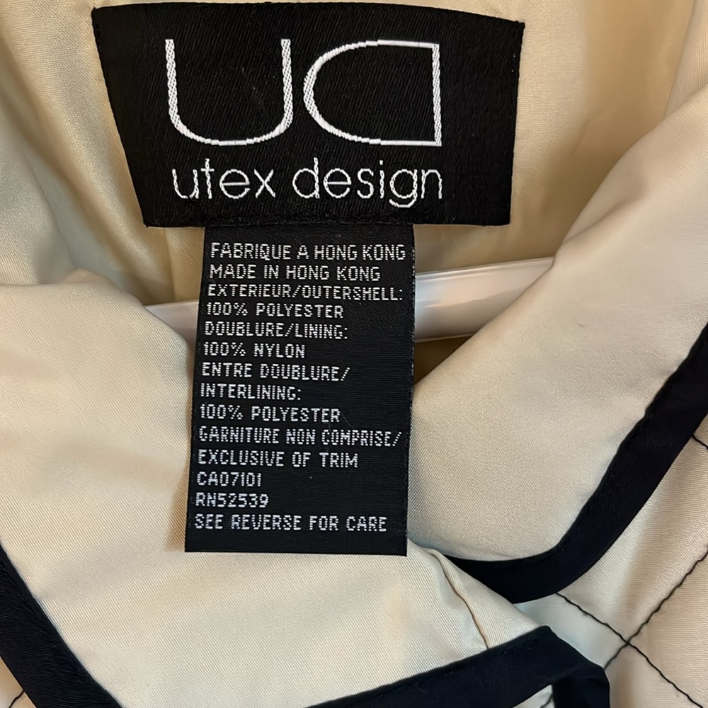 Utex Diamond Quilted Toggle Button Coat - image 8